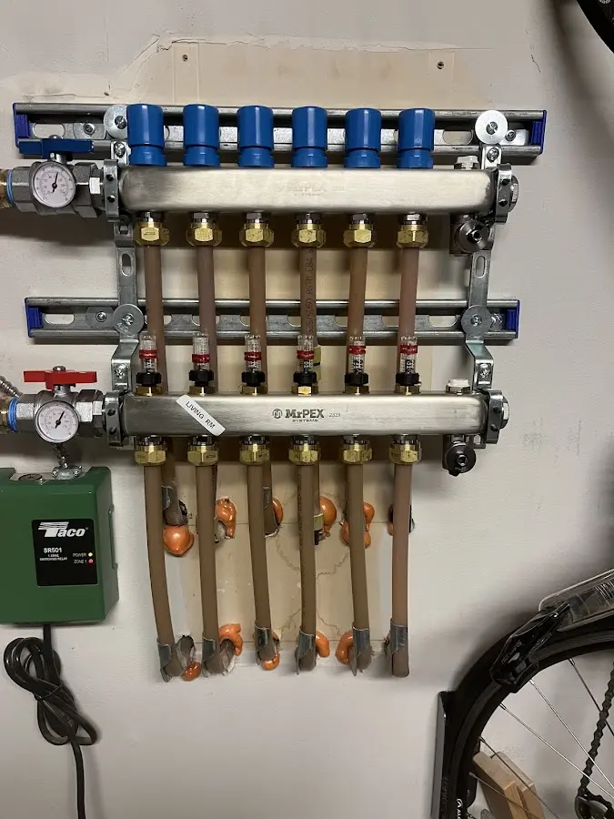 Plumber performing Gas Line Installation at a residential property in Dalton